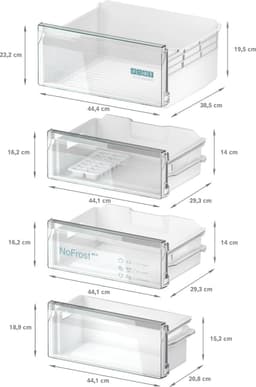 Siemens KI96NNSE0 - iQ100 - Inbouw koel-vriescombinatie - Zeer stil - noFrost: nooit meer ontdooien — thumbnail 10