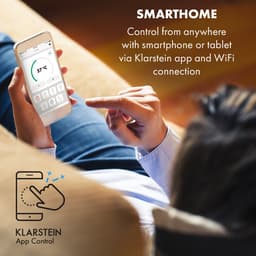 Klarstein mobiele airconditioner met luchtafvoerslang, 4-in-1 airconditioner met ventilator, luchtontvochtiger & nachtmodus, kleine & draagbare airconditioner voor thuis & op kantoor, app-bediening, 7000 BTU - voor 23 m² - Afstandsbediening 3-in-1 — thumbnail 19