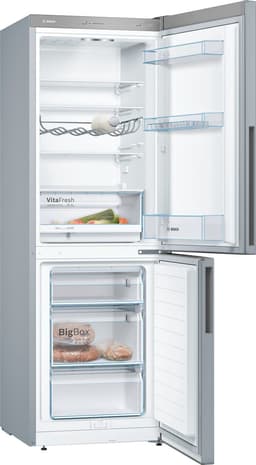 Bosch KGV33VLEA - Serie 4 - Koelkast - Koel-vriescombinatie - 176 cm - Energielabel E - Houd je versproducten langer vers met VitaFresh lade - Stil - Led verlichting RVS — thumbnail 6