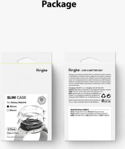 Ringke Slim - (2P) Hoesje Geschikt voor Samsung Galaxy Watch 4 40MM - Transparant Clear — thumbnail 10