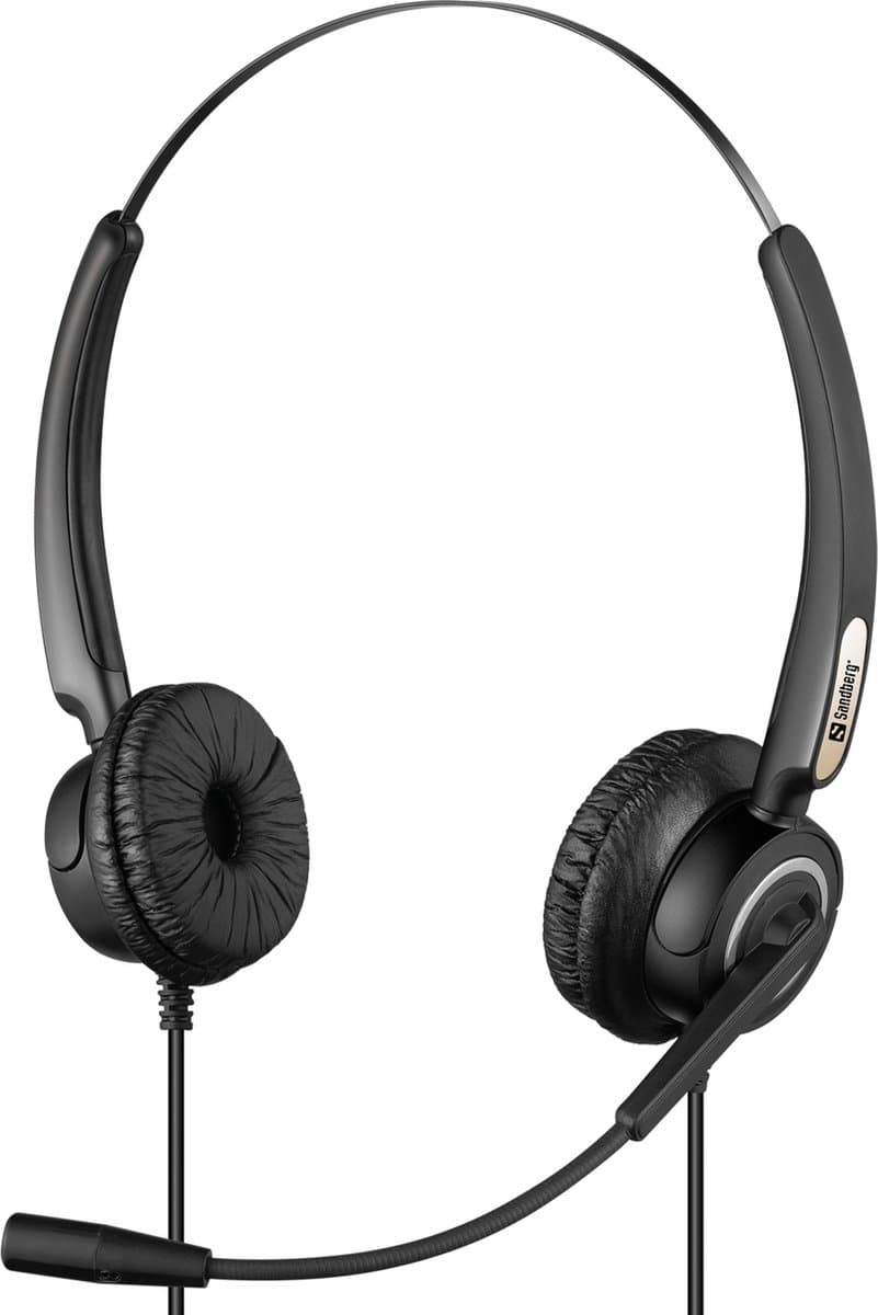 Sandberg - 126-13 - USB Office Headset Pro Stereo - Zwart - Microfoon — afbeelding 1