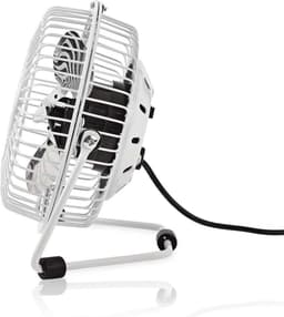 Nedis Tafelventilator - USB Gevoed - Diameter: 100 mm - 3 W - 1-Snelheid - Wit — thumbnail 5