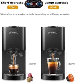 ProductPlein - Hibrew Koffiemachine Met Capsulehouder - 5-in-1 Koffiezetapparaat - Koffie machine - Koffieapparaat - Meerdere capsules mogelijk — thumbnail 5