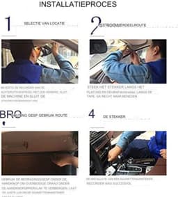 Dual dashcam - Dashcam voor en achter - Auto camera dashcam - Dashcam auto - Dual dashcam voor auto - Zwart — thumbnail 4