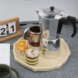 Espressomachine, 14 kopjes van aluminium, espressokan, espresso, mokkakan, Italiaanse koffiekoker met transparant deksel, niet voor inductie, 700 ml — thumbnail 2