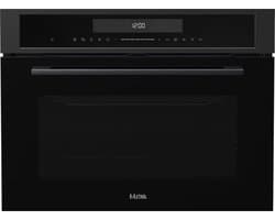 ETNA CM650MZ - Inbouw Combimagnetron - Mat Zwart - 45cm - Turbo-hetelucht 50-250°C - 50 Liter - Grill