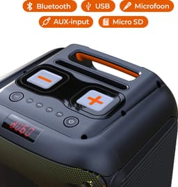 Denver Bluetooth Speaker Party Box - Discolichten - Partybox - Incl. Afstandsbediening - Microfoon Aansluiting - BPS250 — thumbnail 2