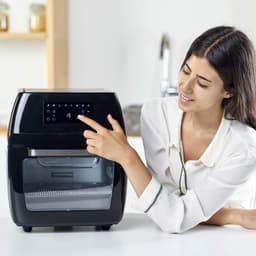 Black & Decker BXAFO1200E Enkel 12 l Vrijstaand 1700 W Heteluchtfriteuse Zwart — thumbnail 6