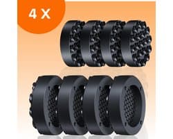 FLOOQ Wasmachine Dempers Pro Upgraded - Wasmachine Verhoger - Geschikt voor Wasmachine en Droger - 4 stuks