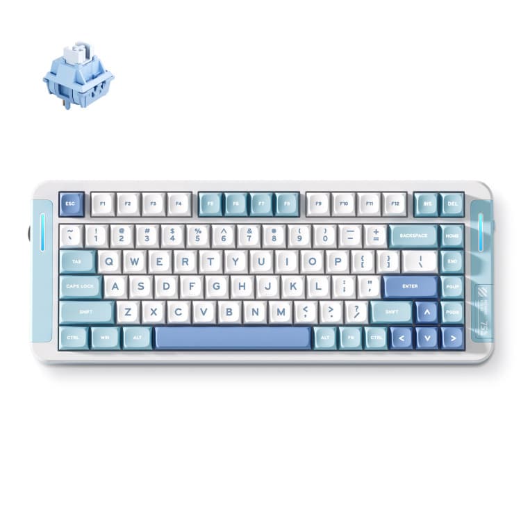 MCHOSE X75 V2 Blue Whale Sea Custom Mechanical toetsenbord — afbeelding 1