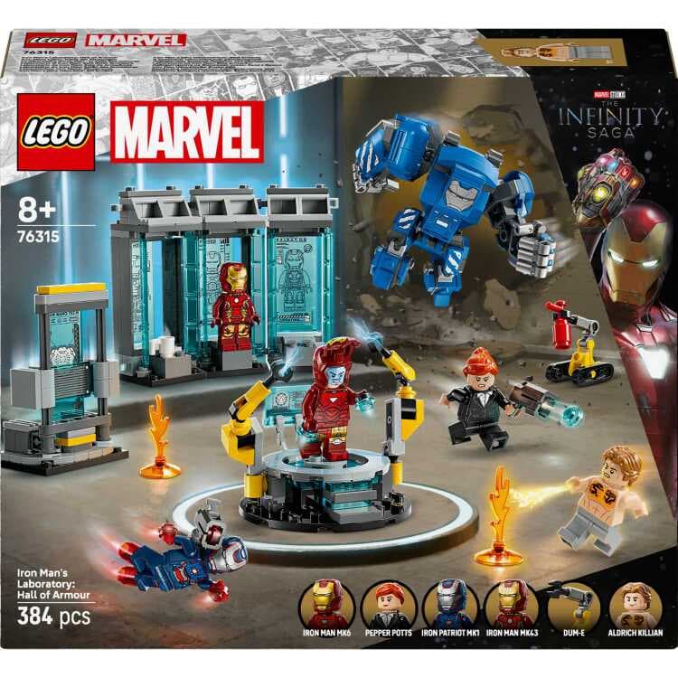LEGO Marvel - Iron Mans laboratorium: harnasruimte Constructiespeelgoed — afbeelding 1