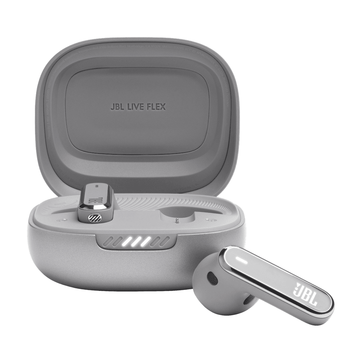JBL Live Flex JBLLIVEFLEXSVR In-ear Draadloze oordopjes Zilver — afbeelding 1