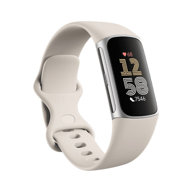 FITBIT Charge 6 Porselein/Zilver Aluminium