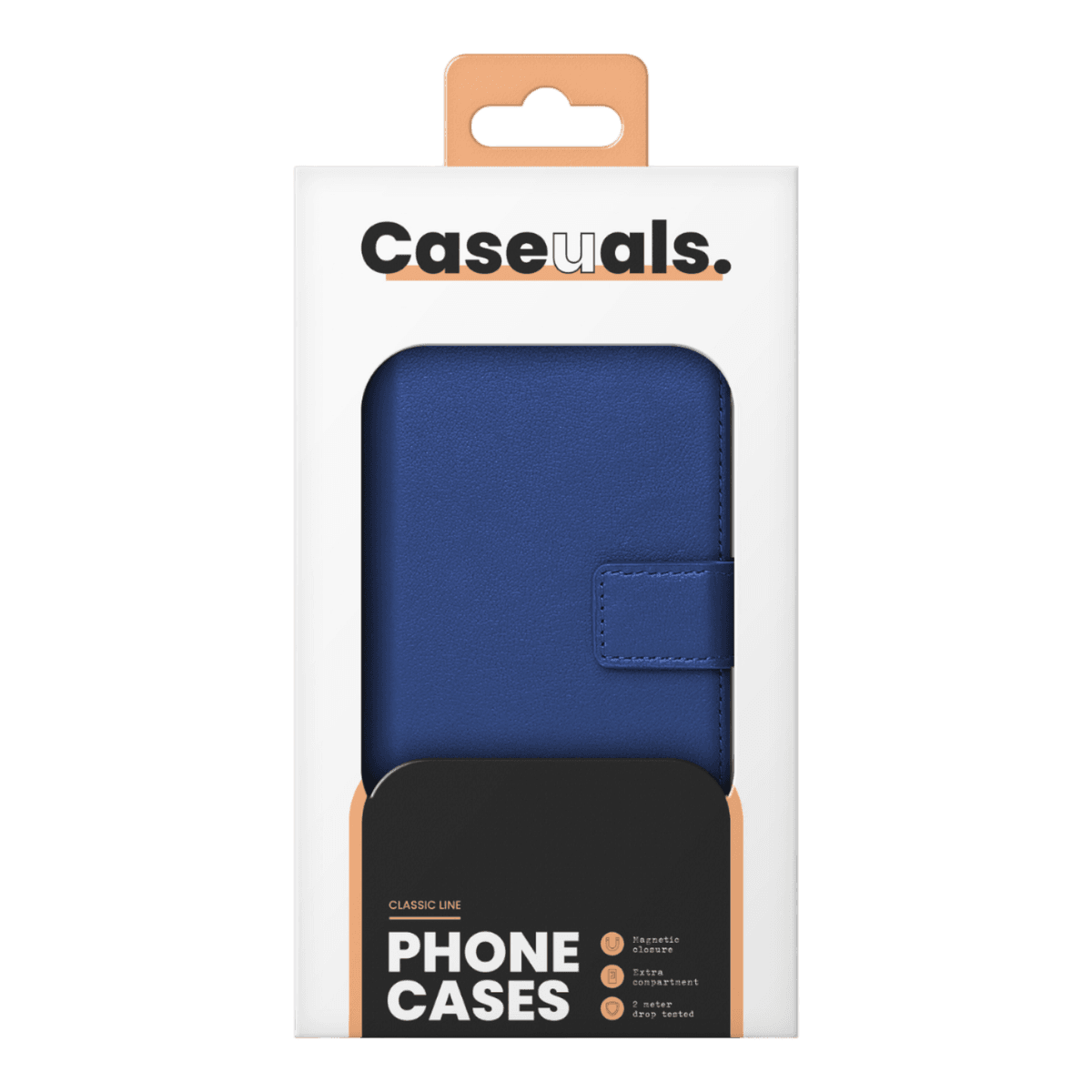 CASEUALS 2-in-1 Leather Wallet Bookcase met MagSafe voor Apple iPhone 15 Pro Max Blauw — afbeelding 1