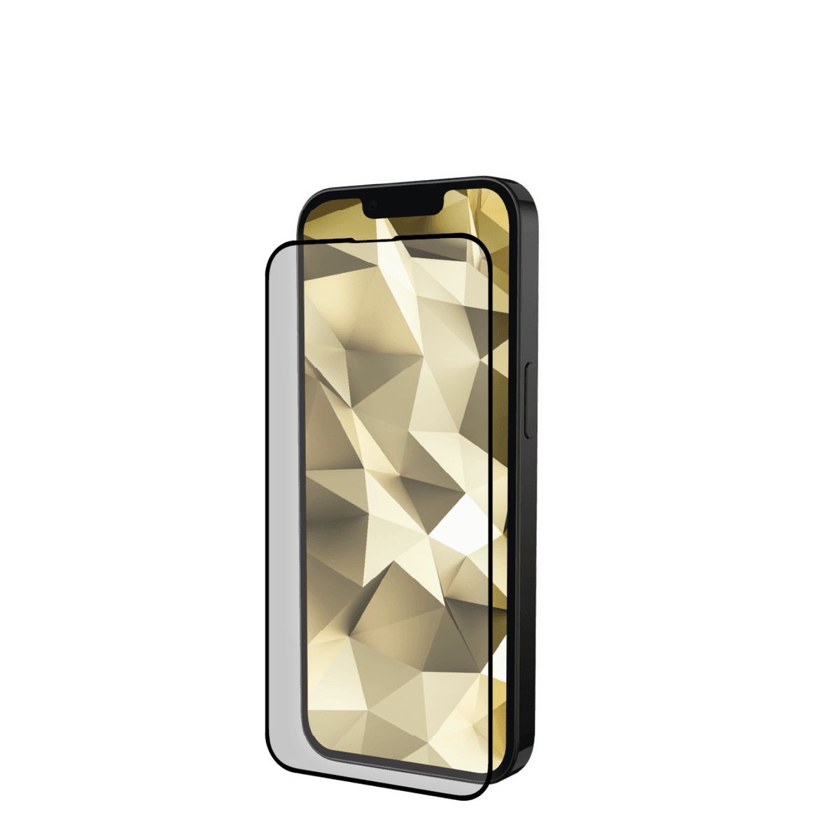 ISY IPG 5160-2.5D Retail Apple iPhone 14/13/13 Pro Screenprotector Zwart — afbeelding 1