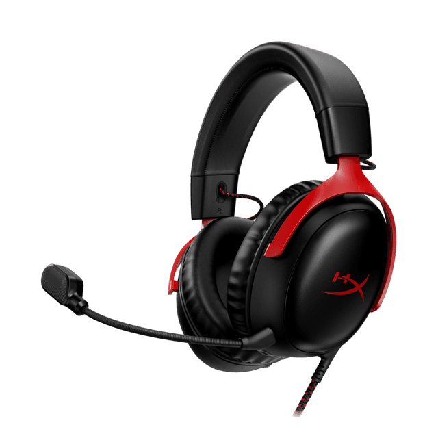 HYPERX Cloud III 727A9AA Over-ear Bedrade gaming-headset Zwart/Rood