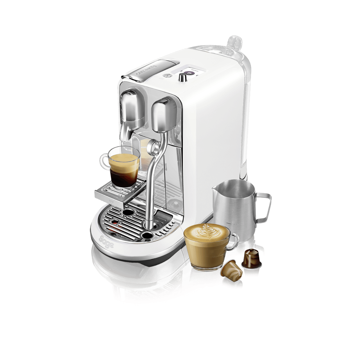 SAGE Creatista Plus Sea Salt - Capsulemachine - Wit — afbeelding 1