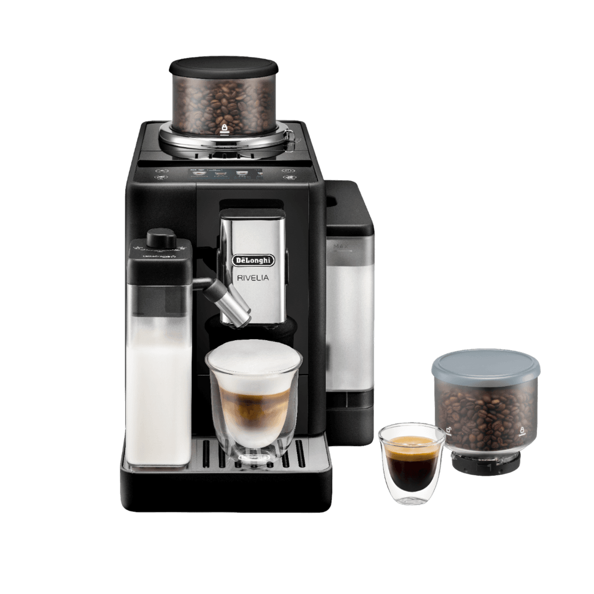 DE LONGHI Rivelia EXAM440.55.B - Volautomatische espressomachine - Zwart — afbeelding 1
