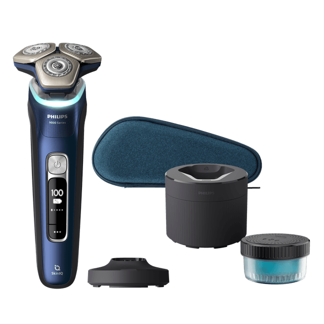 PHILIPS Limited Edition 9000 Series Space-Grade Steel S9980/54 Scheerapparaat Blauw