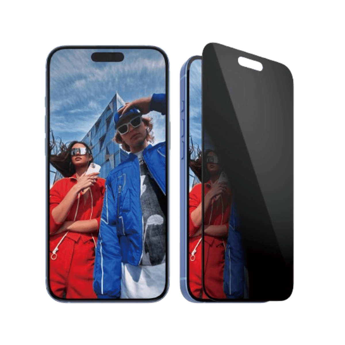PANZERGLASS Privacy Ultra-Wide Fit Screenprotector voor APPLE iPhone 2024 6.7'';iPhone 15 Plus Transparant — afbeelding 1
