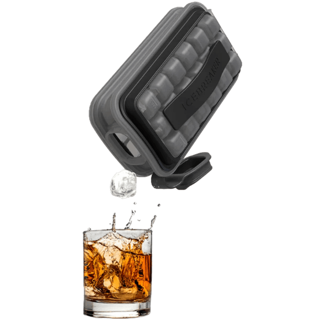 ICEBREAKER Ice Cube Tray Clear Water Black Ijsblokjesvorm