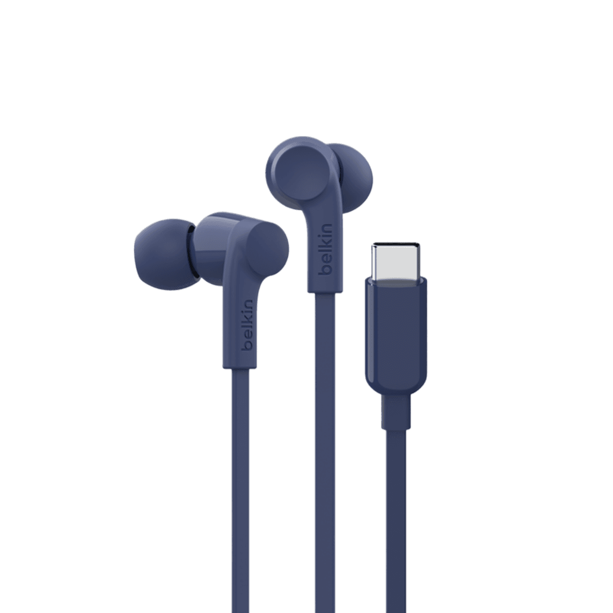 BELKIN USB‑C Oordopjes met instelbare volumebegrenzing – Blauw — afbeelding 1