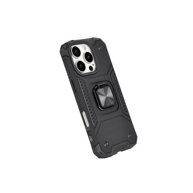 ISY ISC 6107 Rugged Cover voor Apple iPhone 16 Pro Zwart