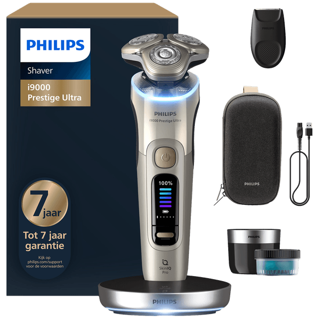 PHILIPS Shaver i9000 Prestige Ultra Wet&Dry XP9403/31 Scheerapparaat Zilver