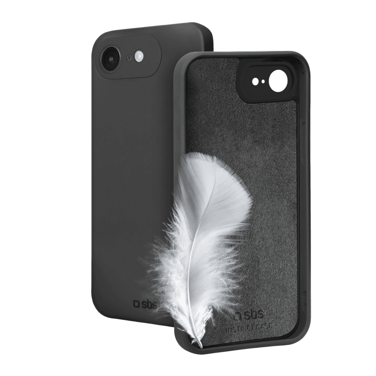 SBS Instinct Telefoonhoesje voor Apple iPhone 16E en Iphone 17E Zwart — afbeelding 1