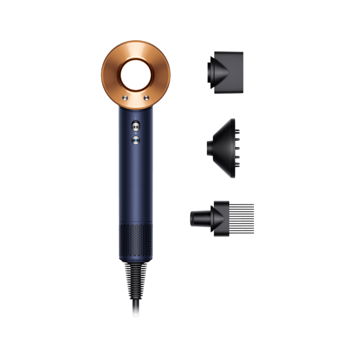 DYSON Supersonic Curly + Coily Blue/Copper Föhn Blauw — afbeelding 1