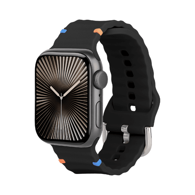 JUST IN CASE ActiveFlex Strap Apple Watch 44-49mm Horlogebandje Zwart