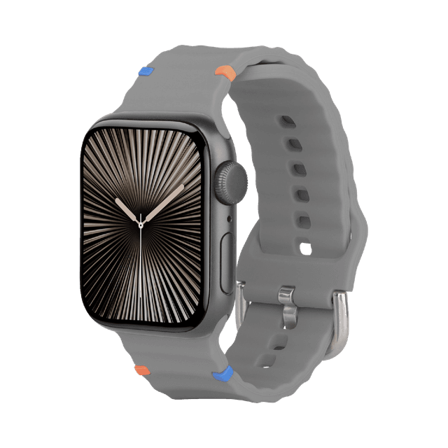 JUST IN CASE ActiveFlex Strap Apple Watch 44-49mm Horlogebandje Grijs