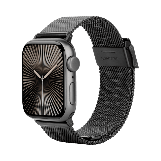 JUST IN CASE SilkSteel Strap Apple Watch 44-49mm Horlogebandje Zwart
