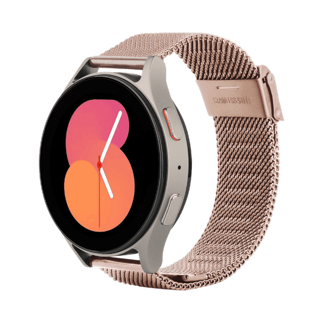 JUST IN CASE SilkSteel Strap Samsung Galaxy Watch 20mm Horlogebandje Rose Goud