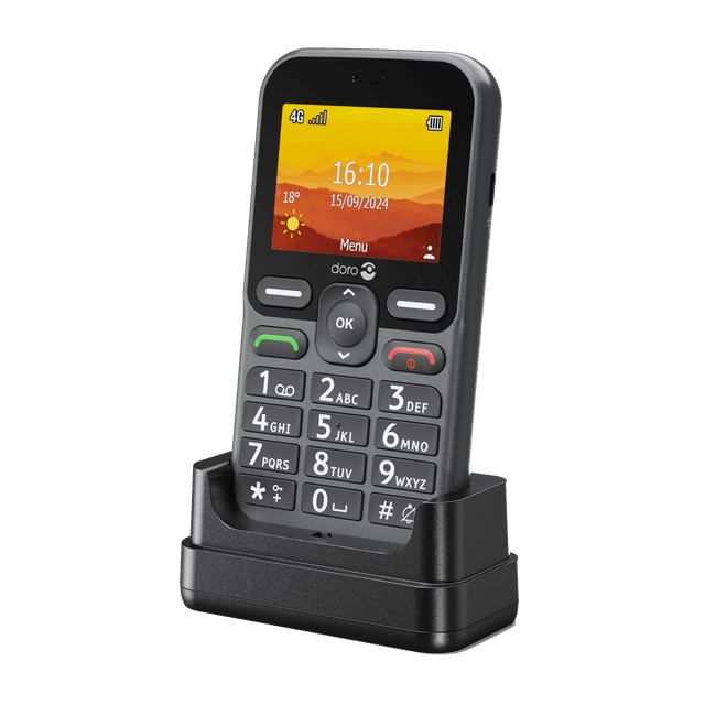 DORO LEVA L10 4G Senior Barphone met SOS button - 17 MB Zwart