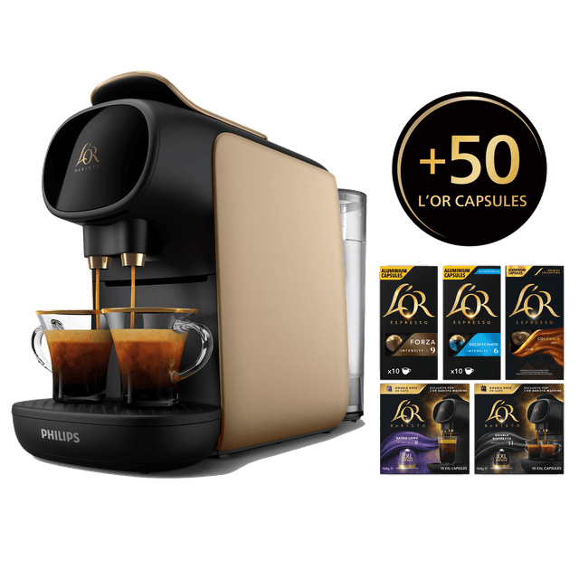 PHILIPS L’Or Barista LM9012/75 Capsulemachine - Goud +50 gratis capsules