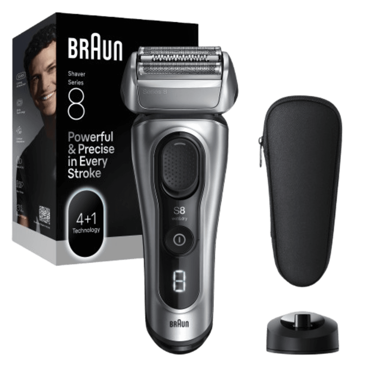 BRAUN 8617s Scheerapparaat Zilver — afbeelding 1