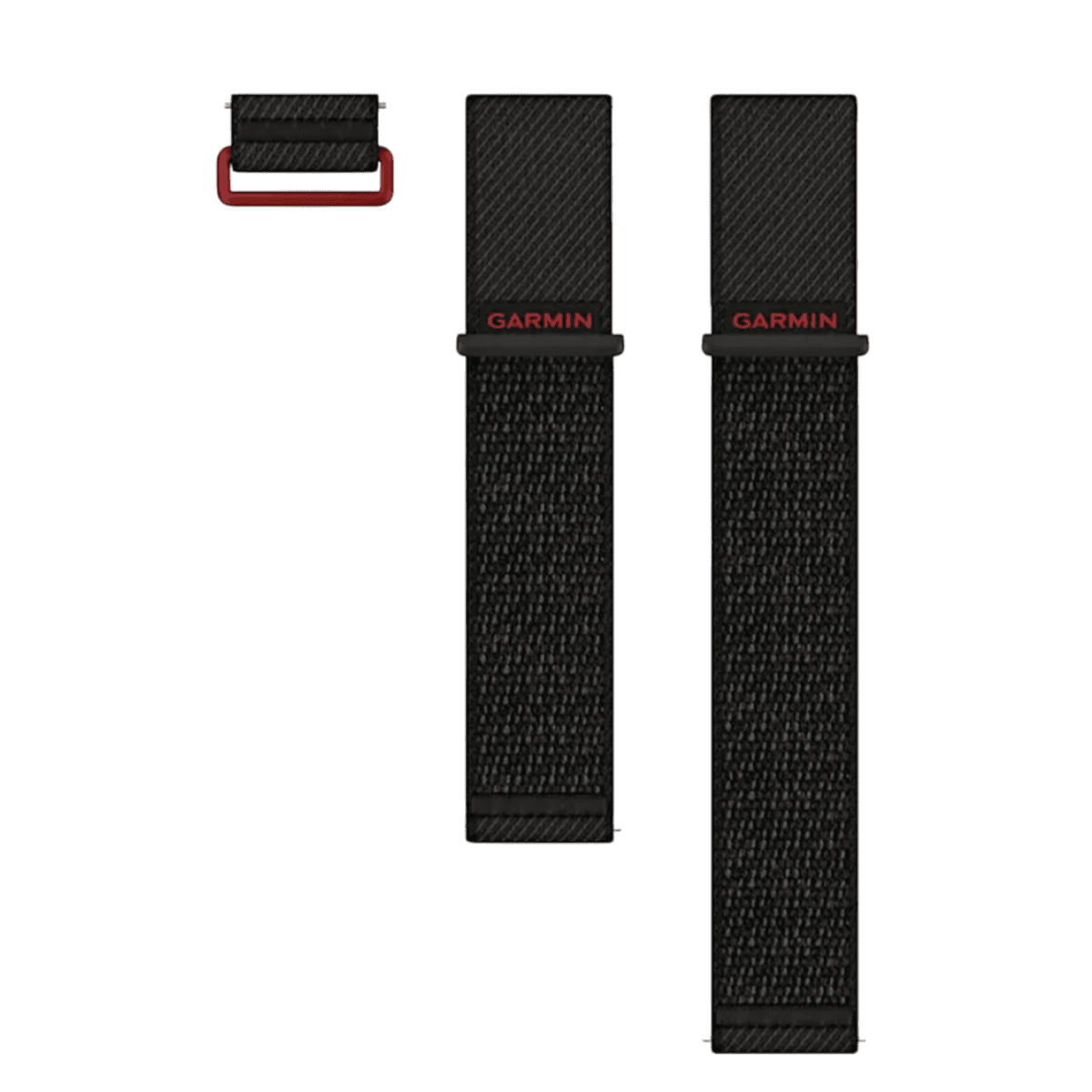 GARMIN Zwarte nylon band Venu X1, 24 mm Horlogebandje Zwart — afbeelding 1