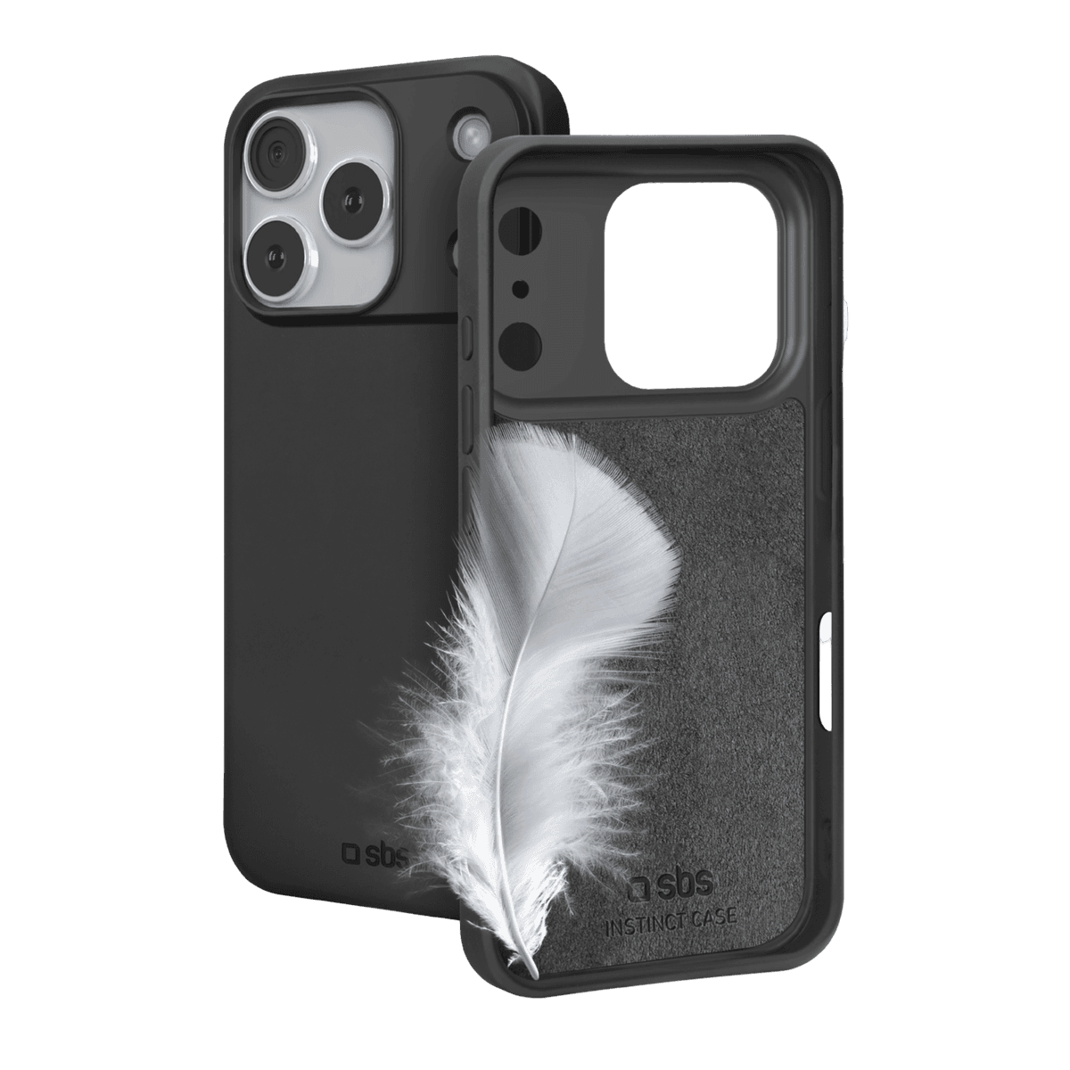 SBS Instinct Telefoonhoesje voor Apple iPhone 17 Pro Zwart — afbeelding 1