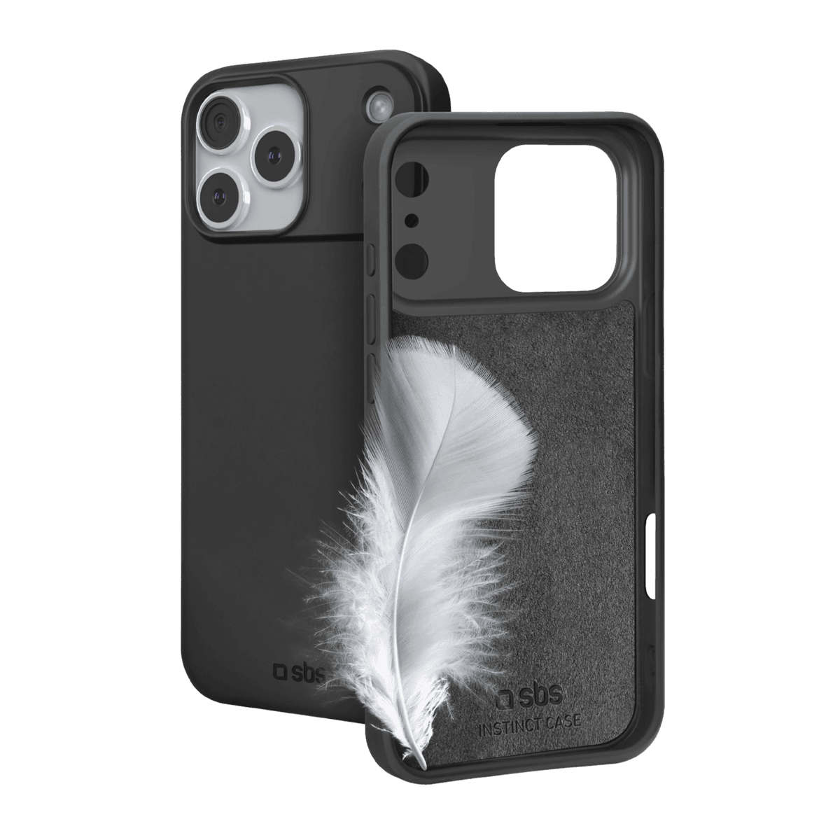 SBS Instinct Telefoonhoesje voor Apple iPhone 17 Pro Max Zwart — afbeelding 1