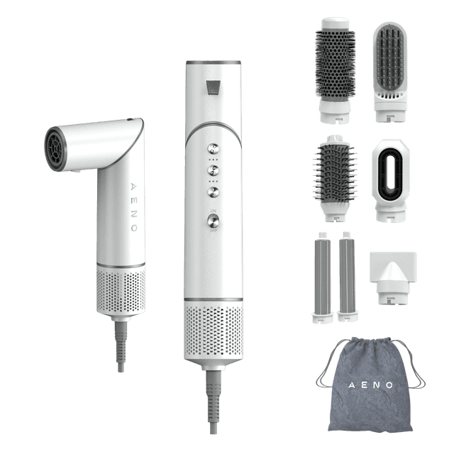 AENO Multifunctionele haardroger/styler HS1, 1200W, ionisator, 4 temperatuurstanden, 3 snelheidsstanden Föhn Wit