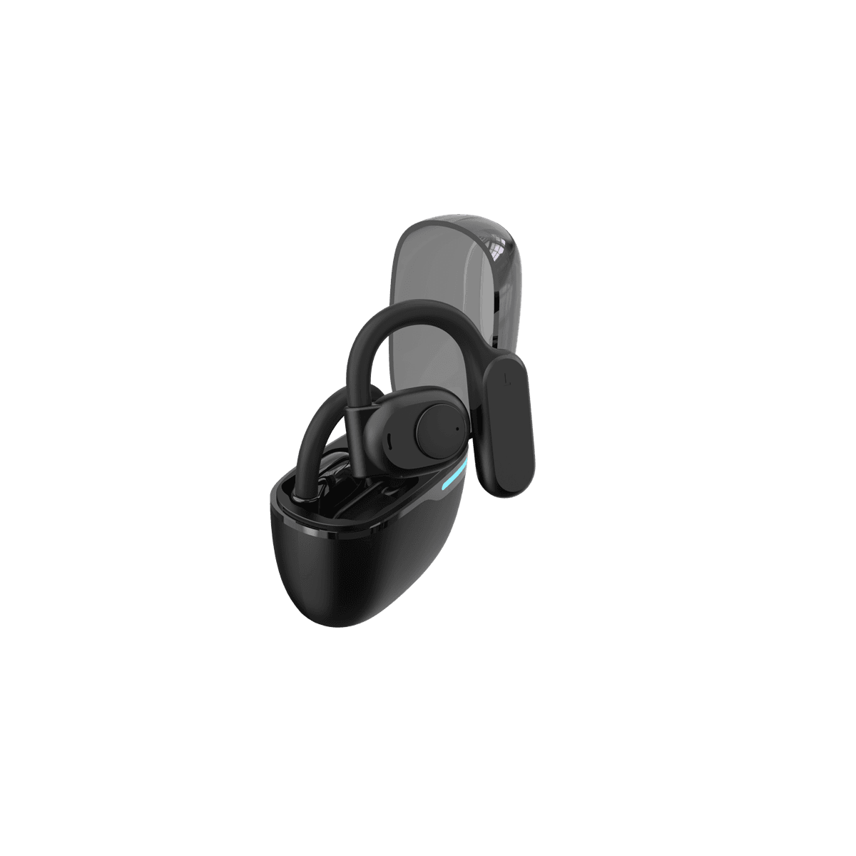 ISY ITW-8000-1-BK Open-ear Draadloze oordopjes met Ruisonderdrukking Zwart — afbeelding 1