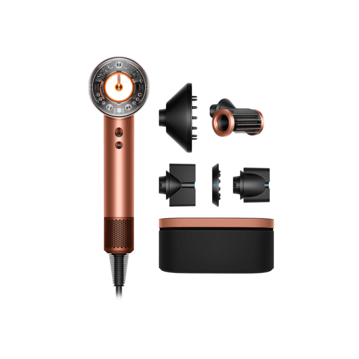 DYSON Supersonic Nural Straight + Wavy - Amber Silk Föhn Roze — afbeelding 1