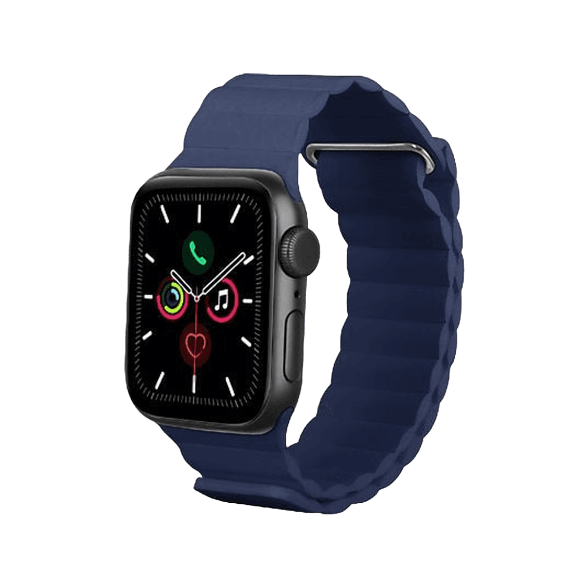 JUST IN CASE Magfit Strap Apple Watch 40-42mm Horlogebandje Navy — afbeelding 1