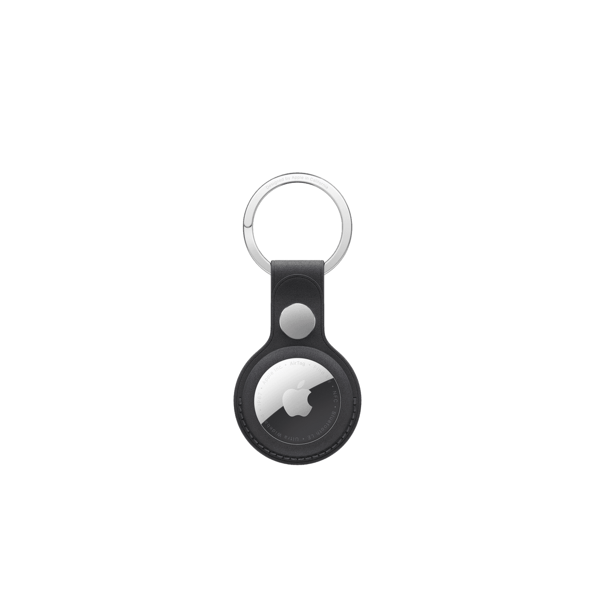 APPLE FineWoven AirTag Keychain Zwart — afbeelding 1