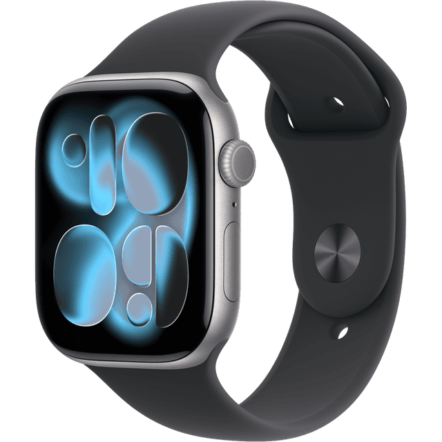 Apple Watch Series 11 gps + Cellular - 46mm Aluminium Case Black Sport Band S/m Smartwatch Space Grey