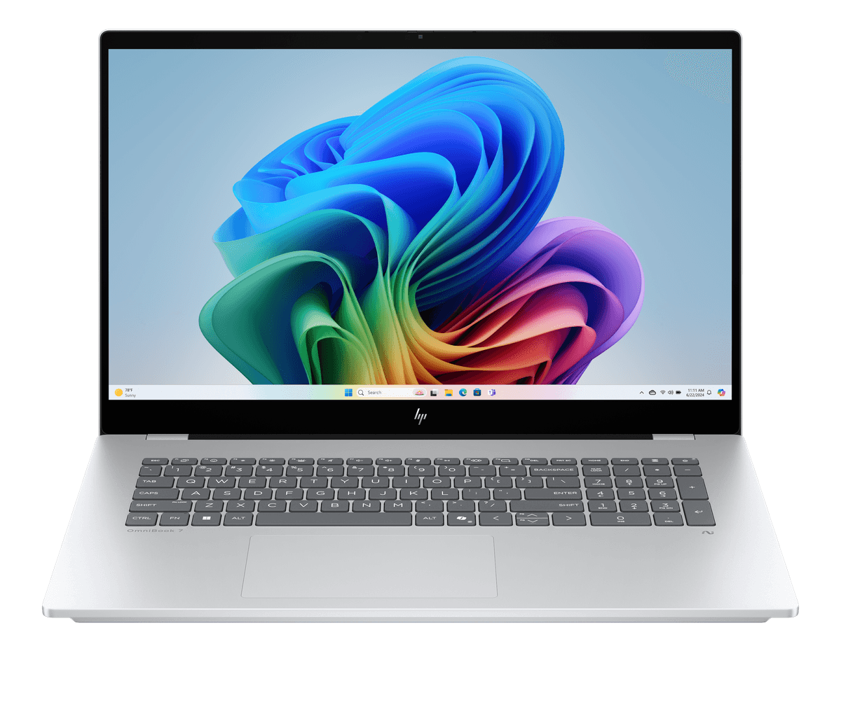 HP OmniBook 7 NG AI PC 17-dc0071nd - 17.3 inch - Full HD - Intel Core Ultra 7 256V - 16 GB - 1 TB - Arc™ Onboard Graphics - QWERTY — afbeelding 1