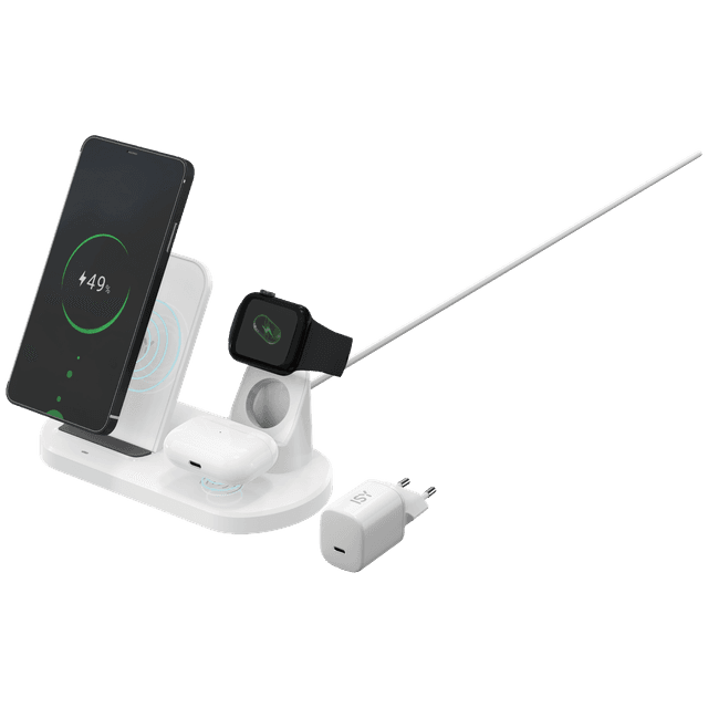 ISY IWQ-2020-1 3-in-1 Wireless Charger