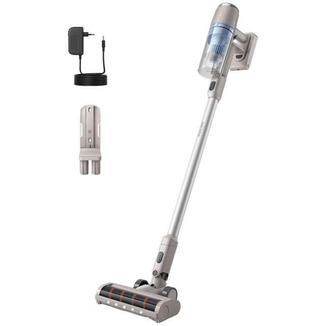 PHILIPS XC2011/01 - Steelstofzuiger incl. kruimelzuiger - Accuduur 40 min - Wit