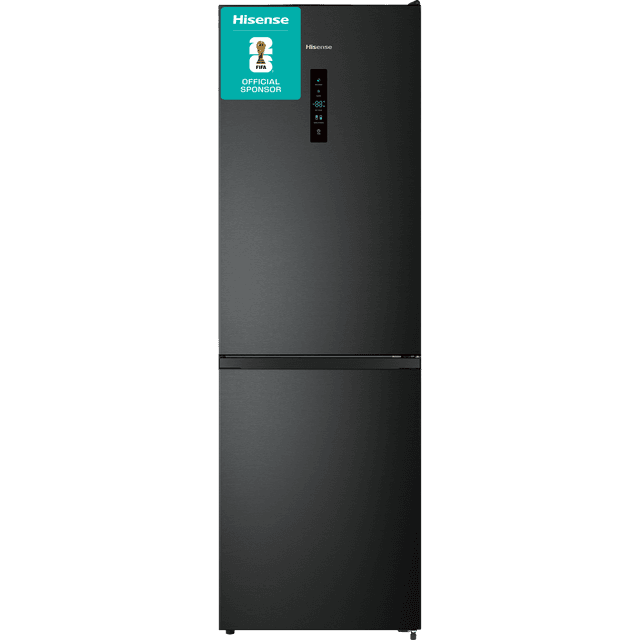 HISENSE RB390N4BFC - Koel-vriescombinatie - breedte 60 cm - hoogte 186 cm - inhoud 304 l - NoFrost